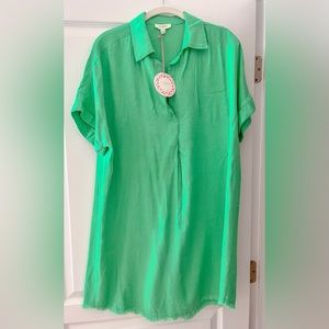 NWT Umgee Linen/Cotton Shift Dress, size L